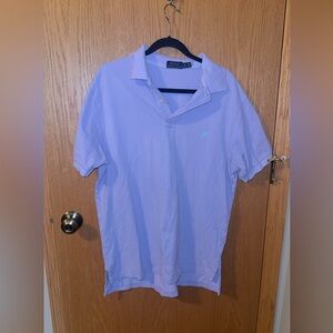 Polo Ralph Lauren Light Purple Mesh Polo Shirt - Tall Size LT
